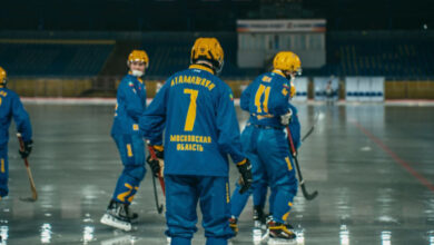 Минута отдыха Массовая драка произошла во время рукопожатия игроков после матча Высшей лиги по бенди в Красногорске Спорт 