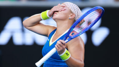 Минута отдыха Шнайдер уступила Свитолиной и завершила выступление на Australian Open Спорт 