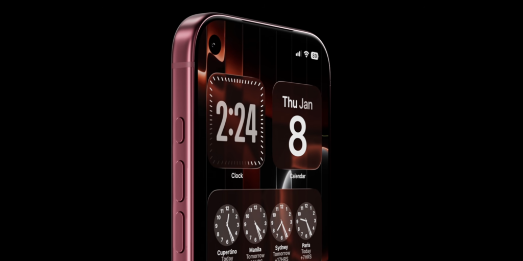 Минута отдыха Инсайдер показал на видео бордовый iPhone 18 Pro с «островком» в углу экрана Полезности 