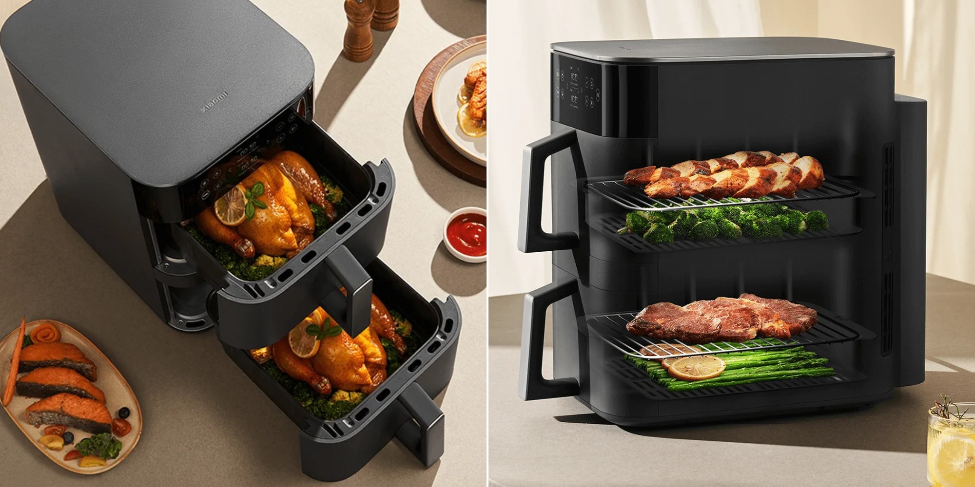 Минута отдыха Xiaomi выпустила «двухэтажный» аэрогриль на 12 литров с режимом сушки Полезности 