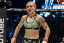 Минута отдыха Постарнакова выиграла дебютный бой в PFL и отпраздновала победу с российским флагом Спорт 